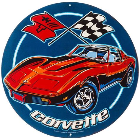 corvette metal sign|corvette metal sign ideas.